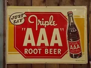 AAA Tin Sign